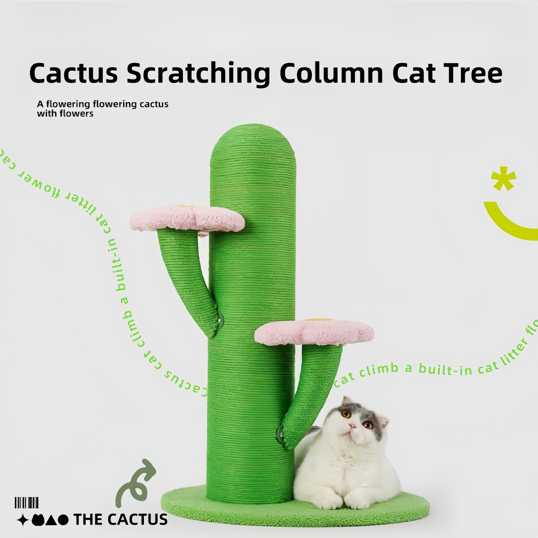 BABEECATS Cactus Scratching Column Cat Tree