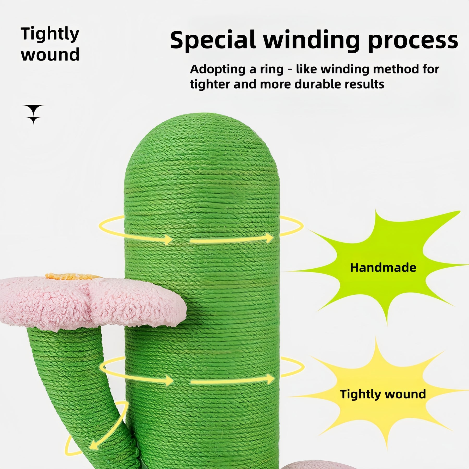 BABEECATS Cactus Scratching Column Cat Tree