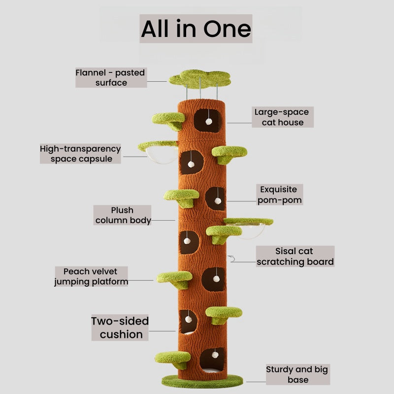 BABEECATS Super Tree Hole Multi-layer Cat Tree Tower