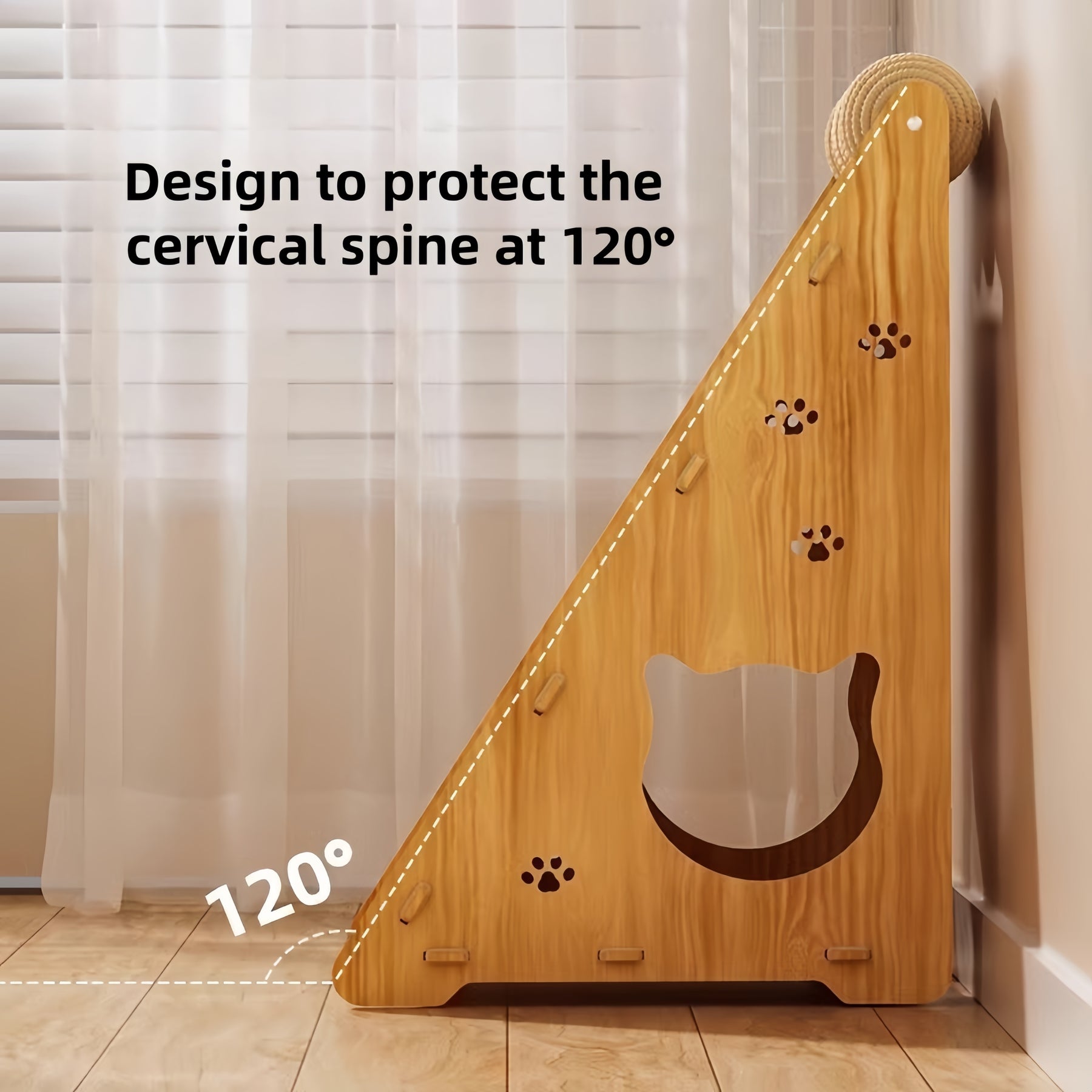 Multifunctional Triangular Cat Scratching Board