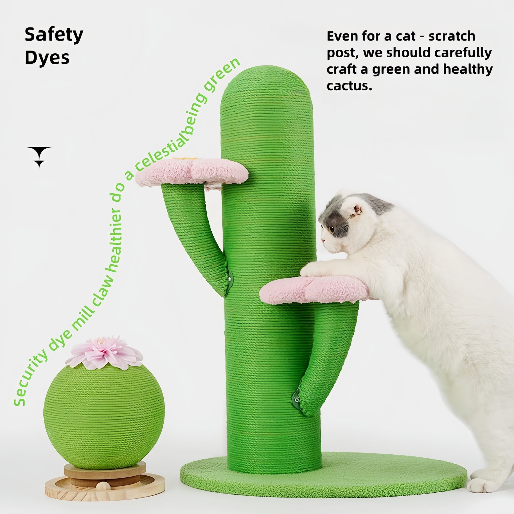 BABEECATS Cactus Scratching Column Cat Tree