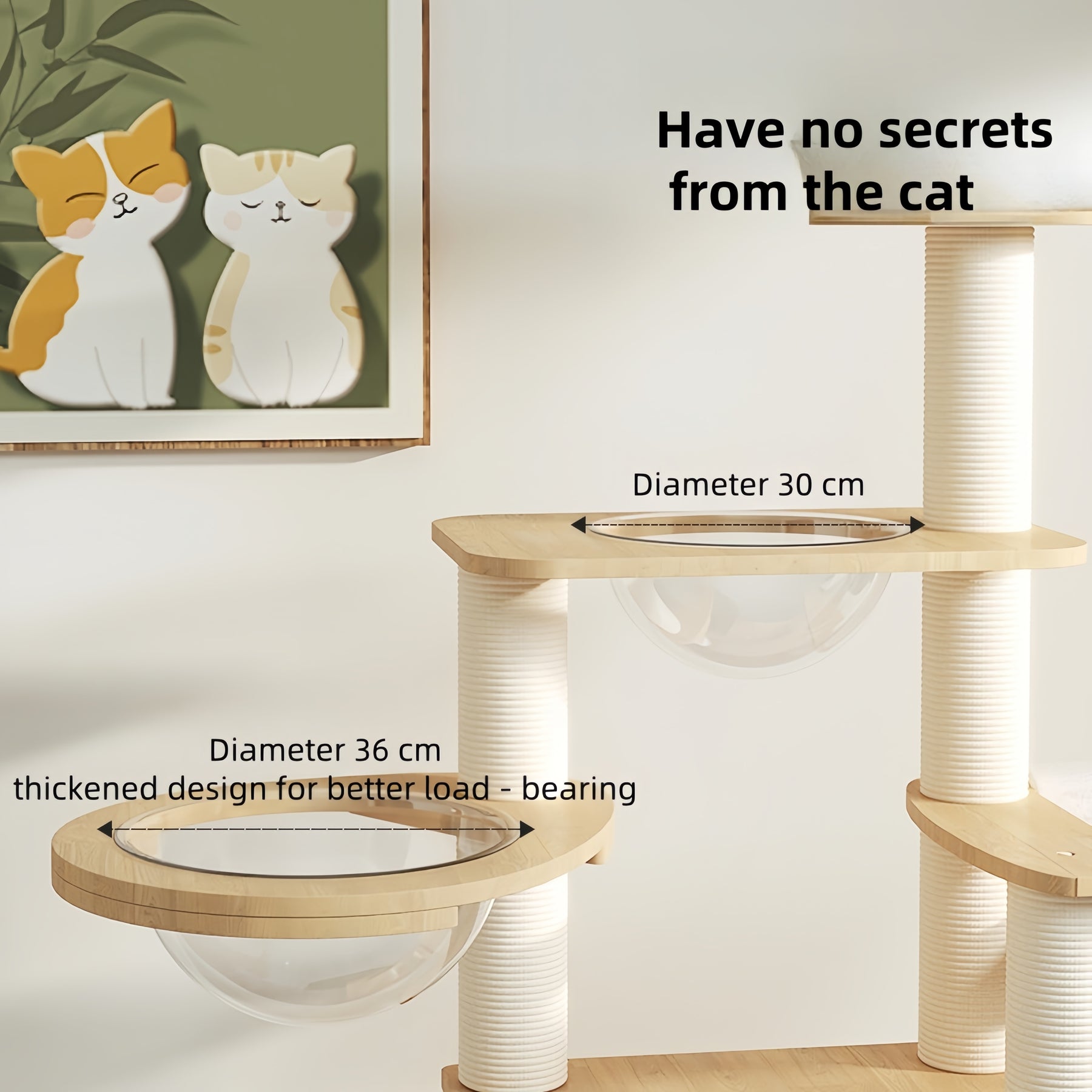 BABEECATS RubberSoild Cat Haven Cat Tree
