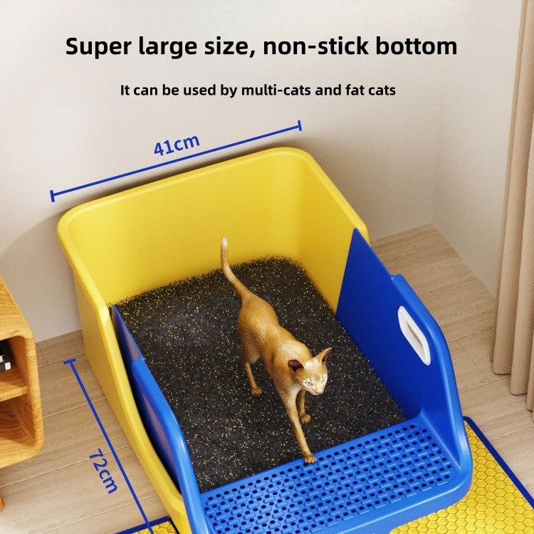 BABEECATS LazyClean Pro Self-Sifting Cat Litter Box | No Scooping, Anti-Splash & Expandable Design
