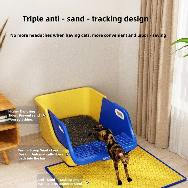 BABEECATS LazyClean Pro Self-Sifting Cat Litter Box | No Scooping, Anti-Splash & Expandable Design