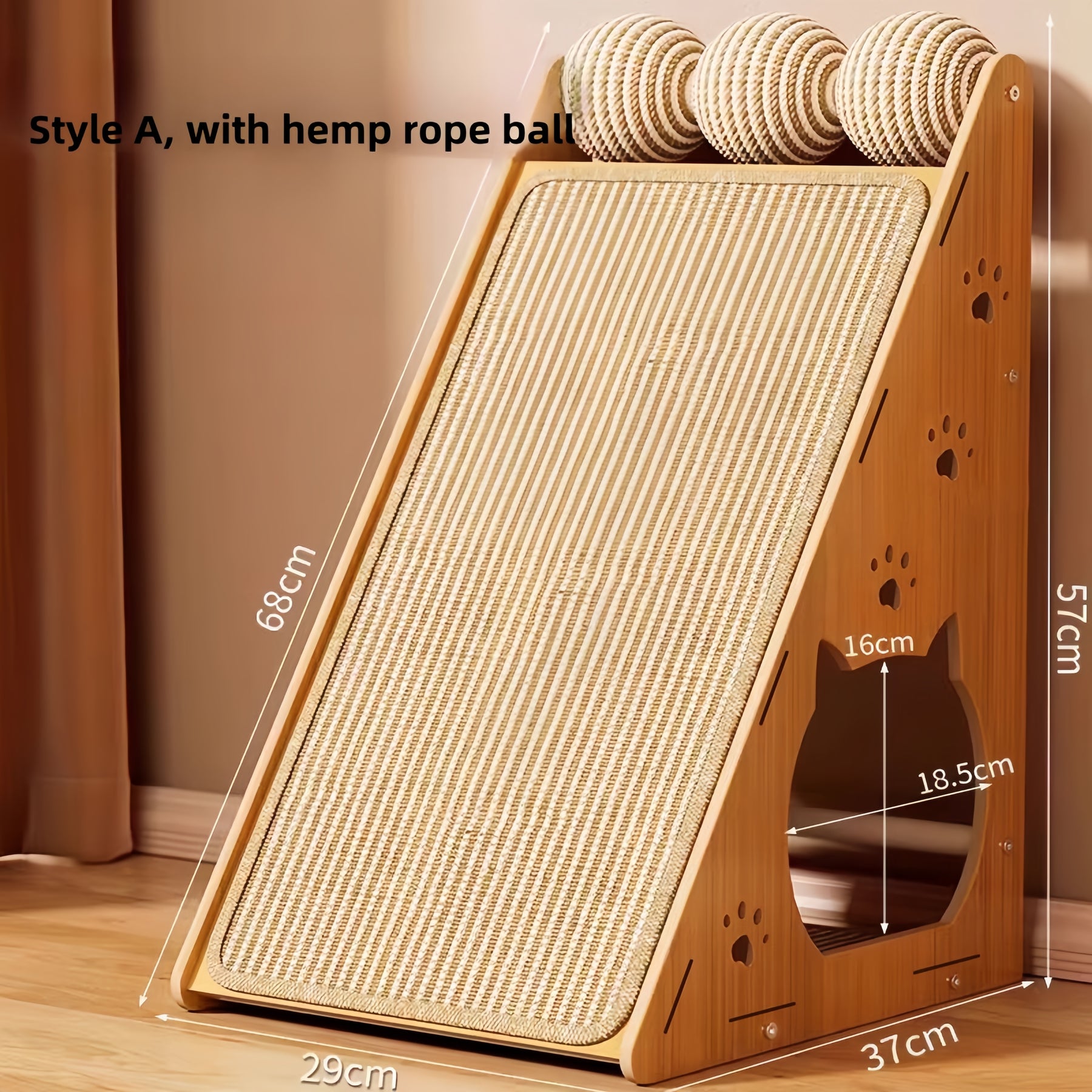 Multifunctional Triangular Cat Scratching Board
