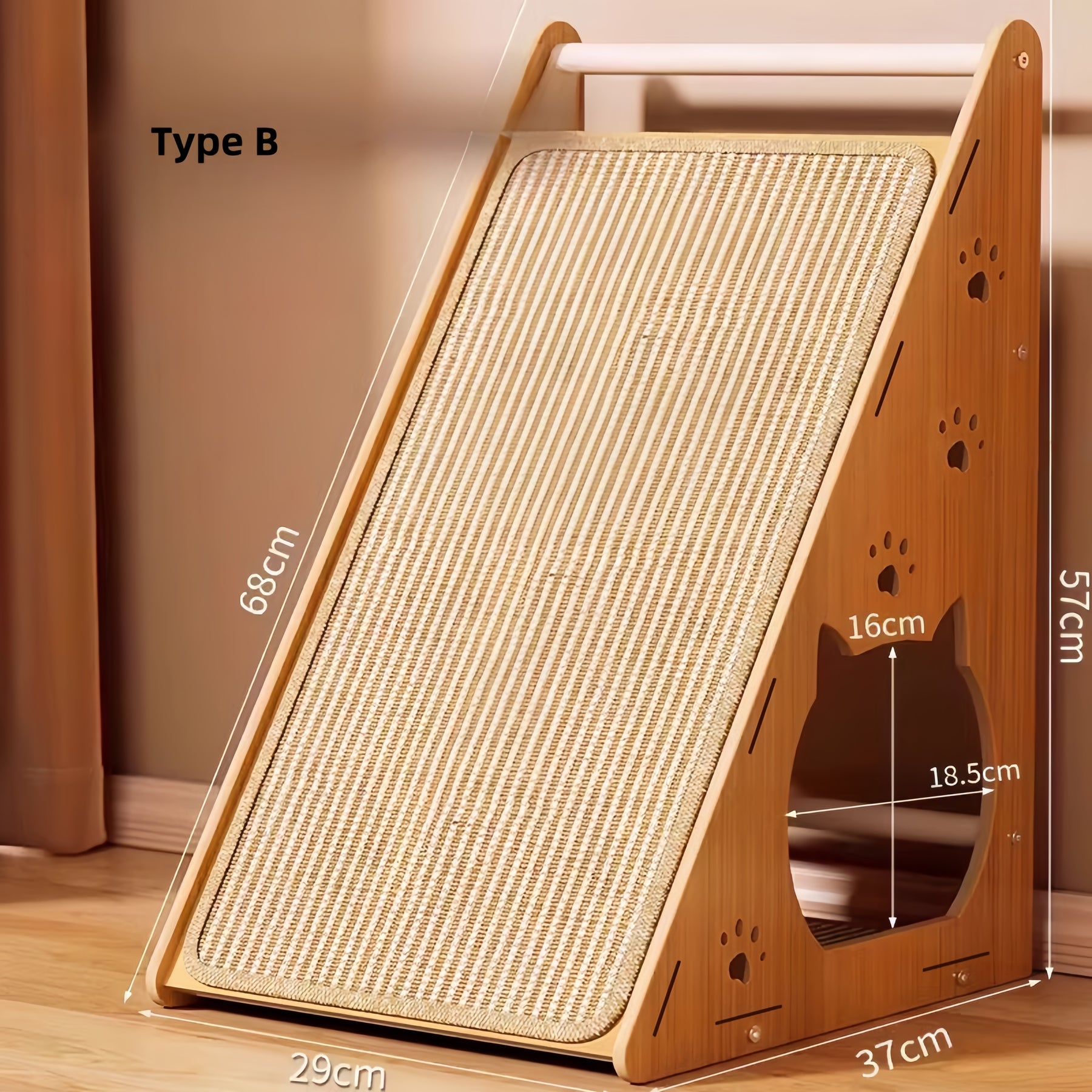 Multifunctional Triangular Cat Scratching Board