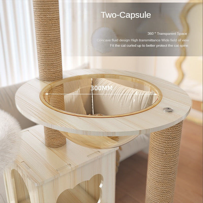 BABEECATS K-Series Multi-Style Solid-Wood Cat Trees