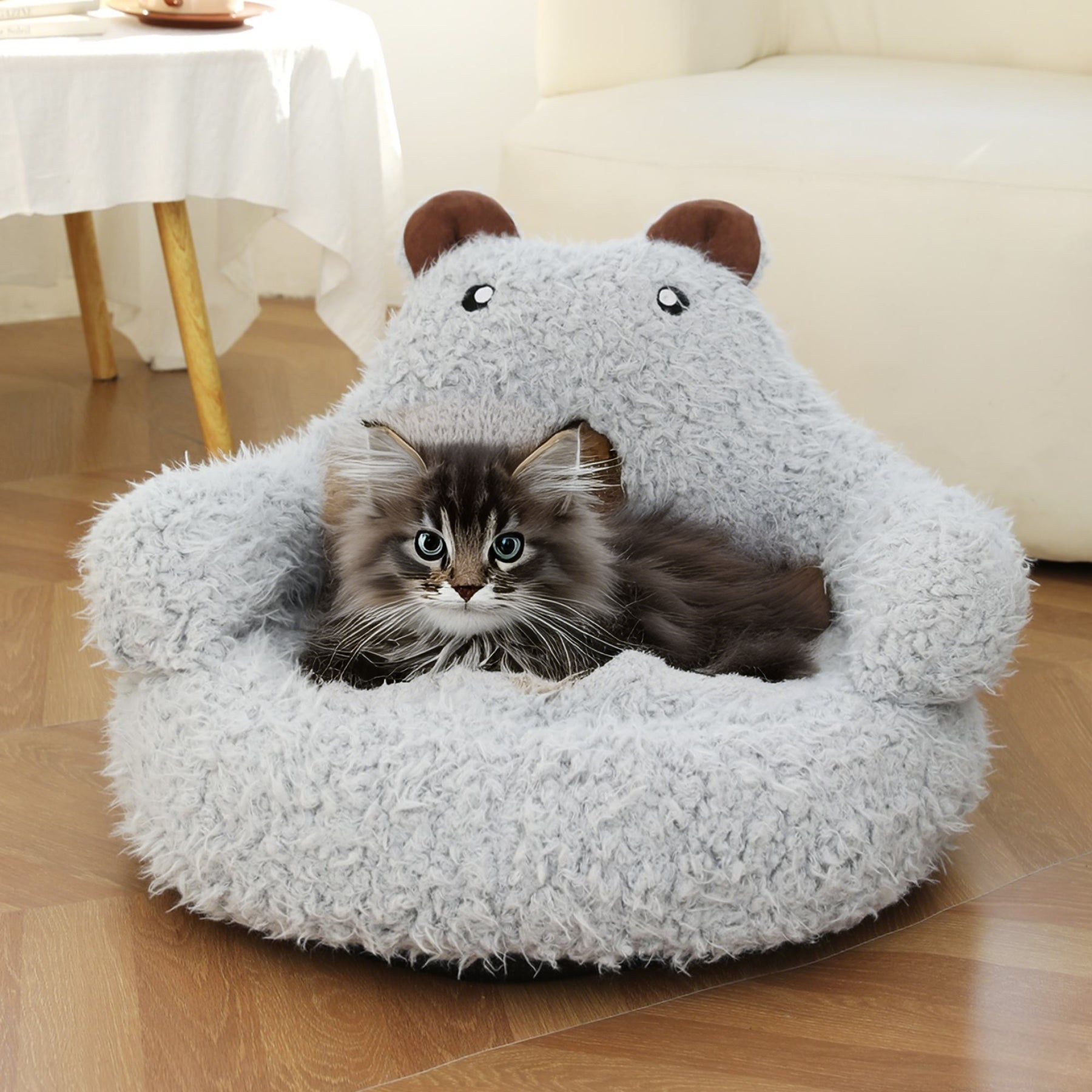 BABEECATS Cute Alpaca Cat Bed Pet Mats