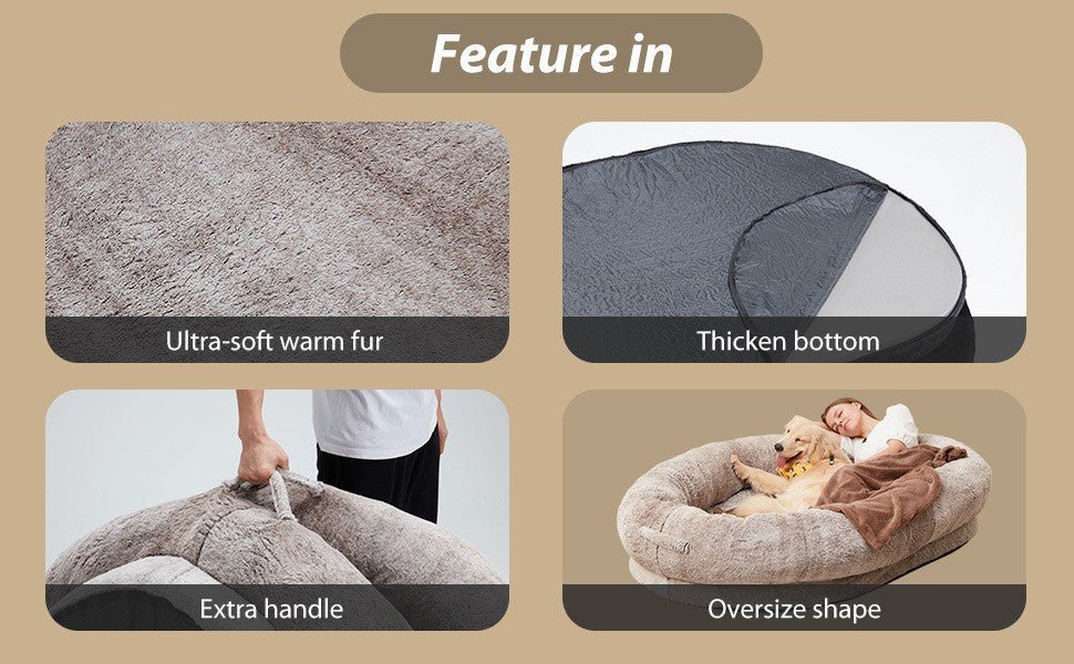 BABEECATS Super Big Bed For Person Also Pet