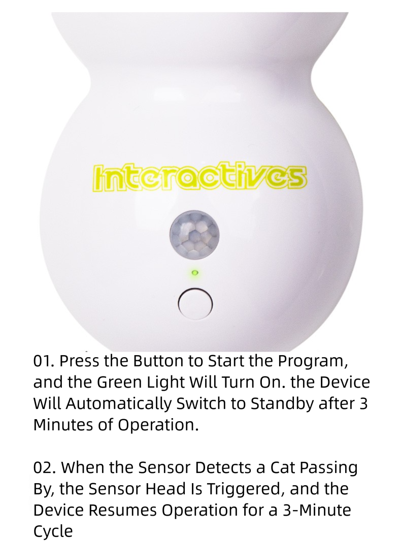 BABEECATS Caterpillar Automatic Cat Teaser Toy ,Inductive Start-Stop, Rechargeable Model