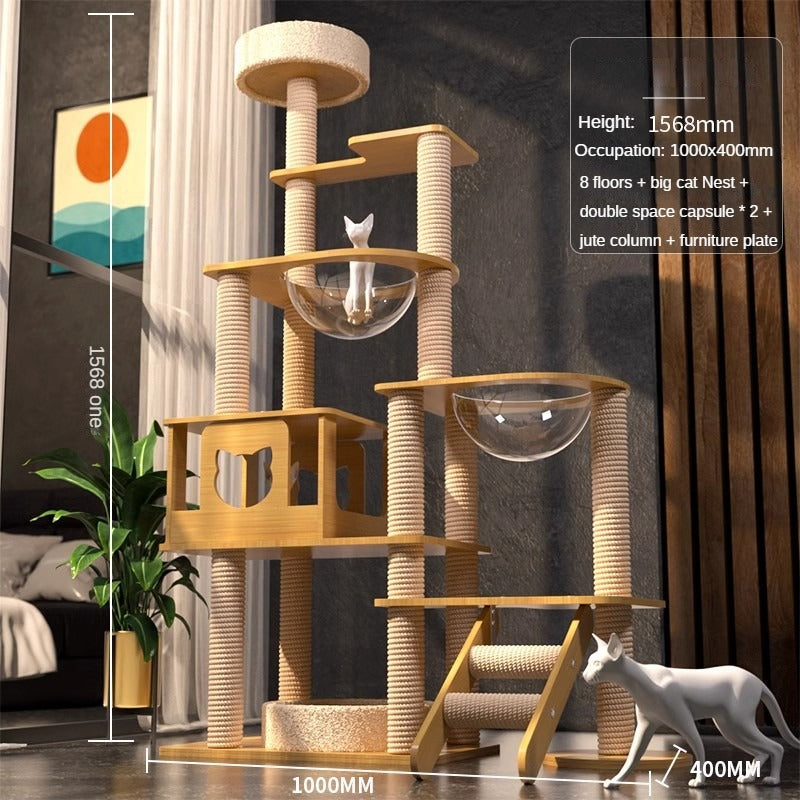 BABEECATS K-Series Multi-Style Solid-Wood Cat Trees
