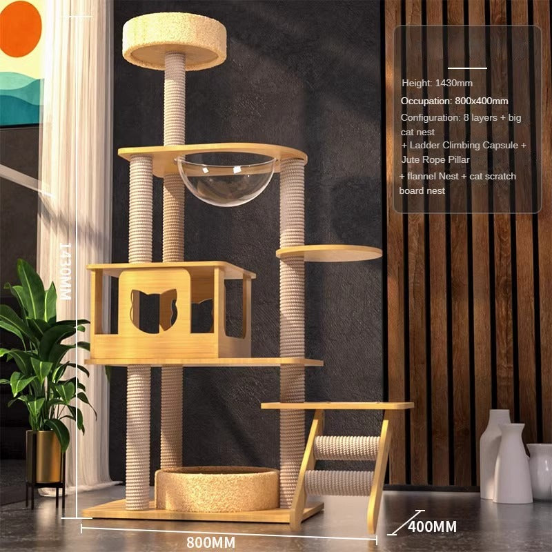 BABEECATS K-Series Multi-Style Solid-Wood Cat Trees