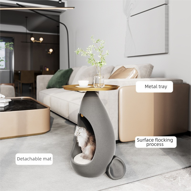 BABEECATS Artistic Cat Bed Side Table
