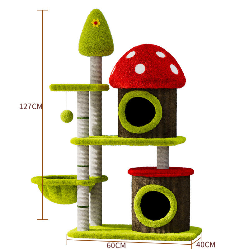 BABEECATS Mushroom Cat Climbing Frame