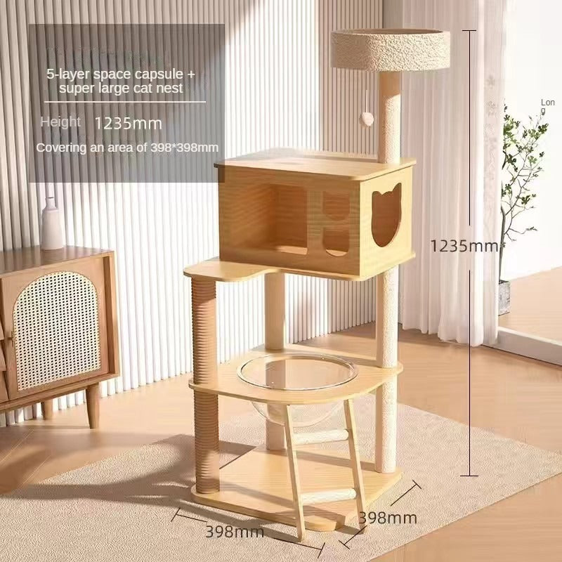 BABEECATS K-Series Multi-Style Solid-Wood Cat Trees
