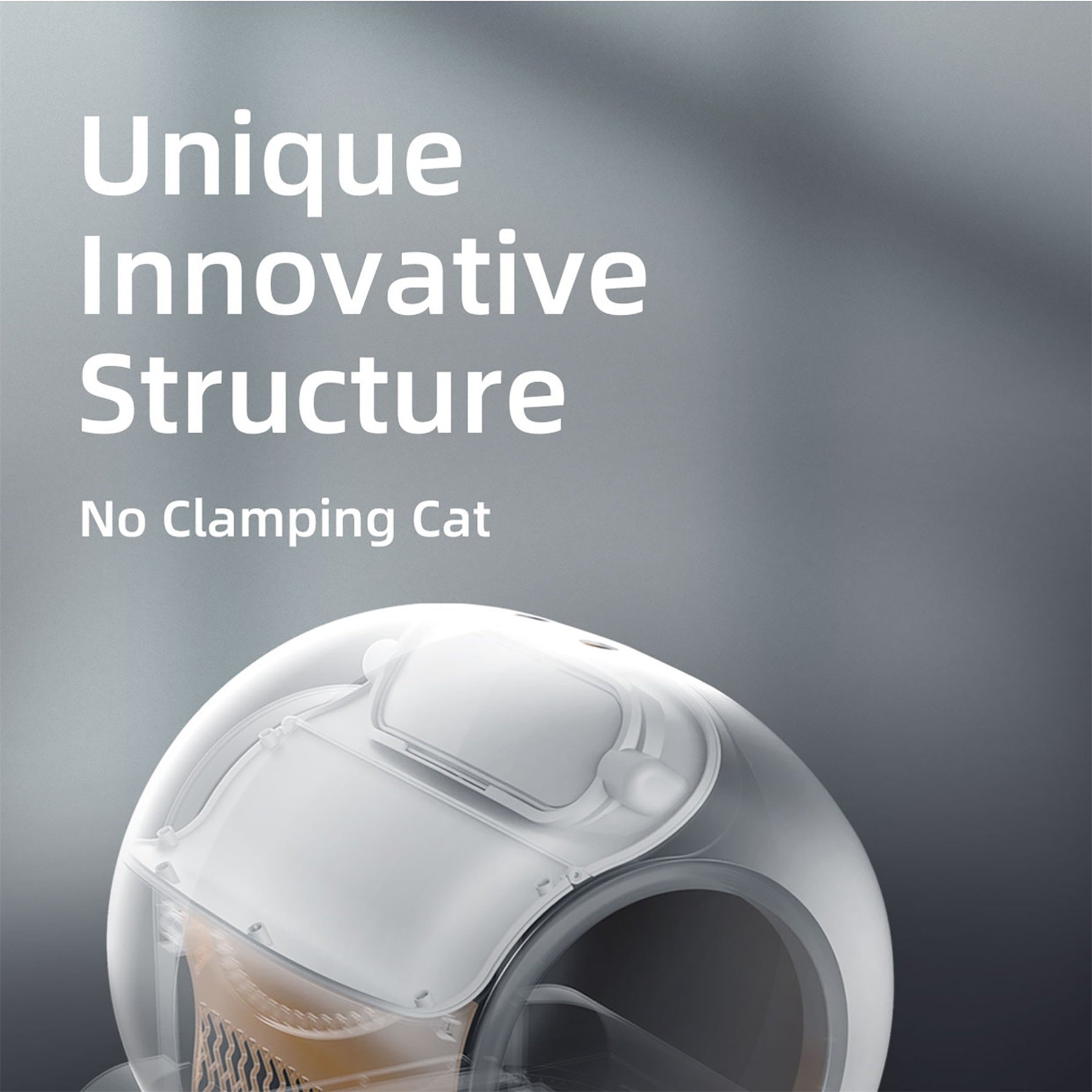 BABEECATS Orange Smart Cat Litter Box Self-cleaning New Design