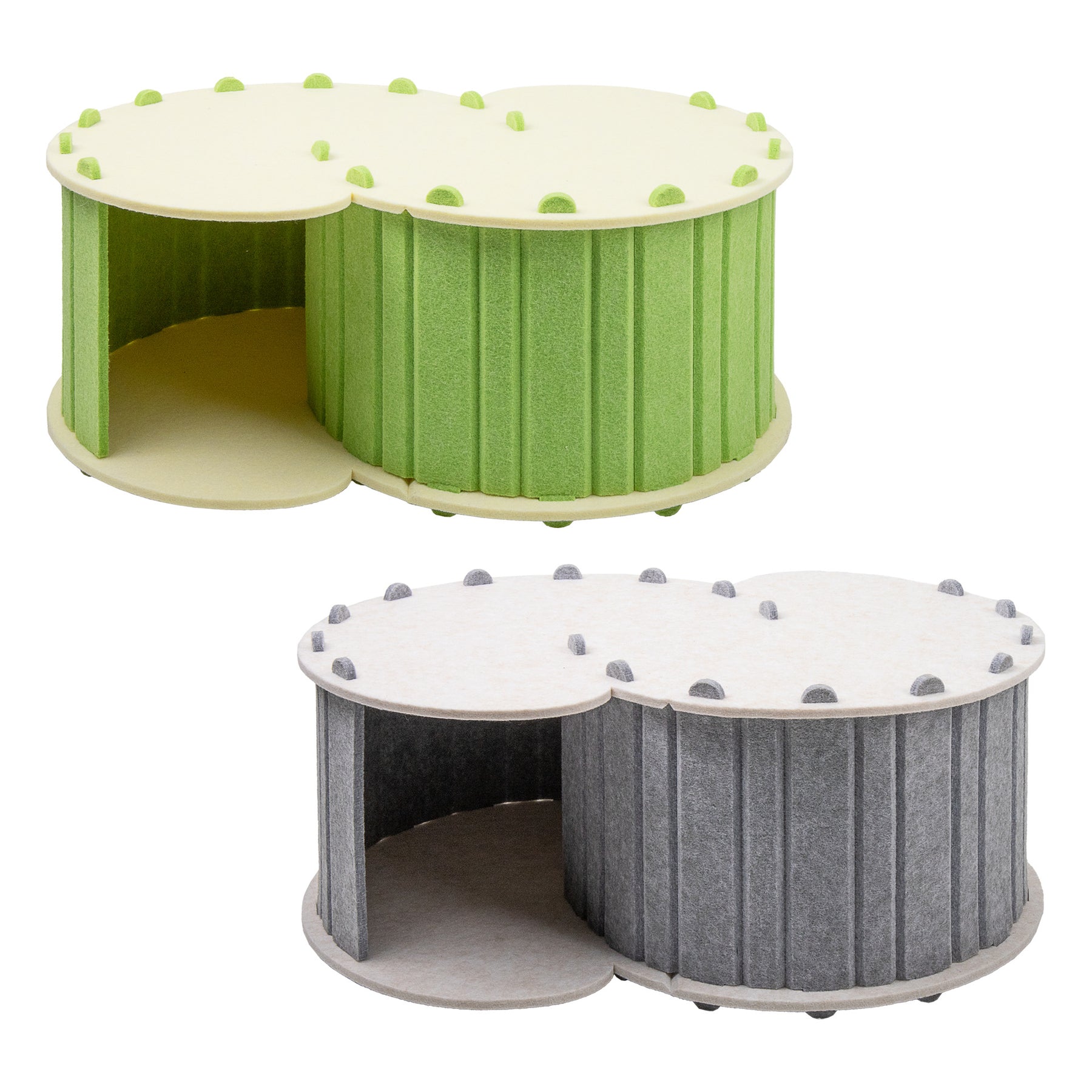 BABEECATS “CC"Felt Cat House,”S“ Tunnel,Portable&Detachable,Scratching & Sleeping