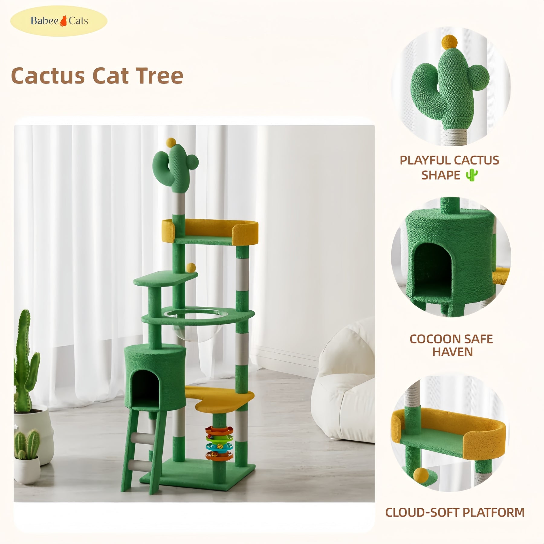 BABEECATS Cactus Cat Tree