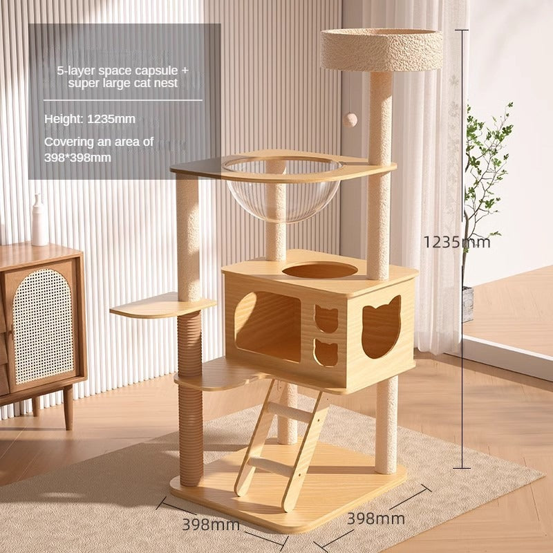 BABEECATS K-Series Multi-Style Solid-Wood Cat Trees