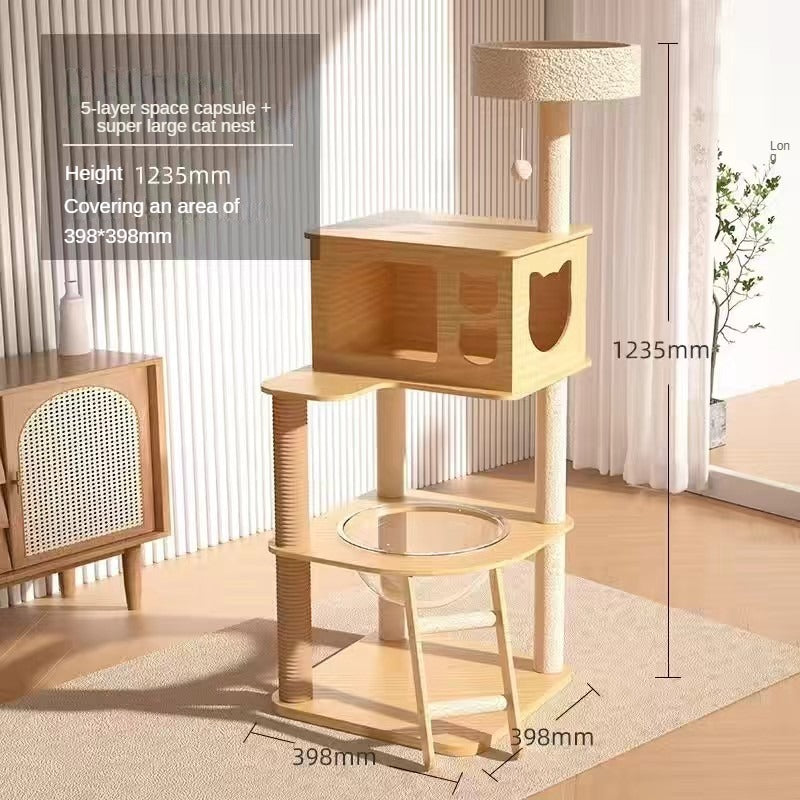 BABEECATS K-Series Multi-Style Solid-Wood Cat Trees