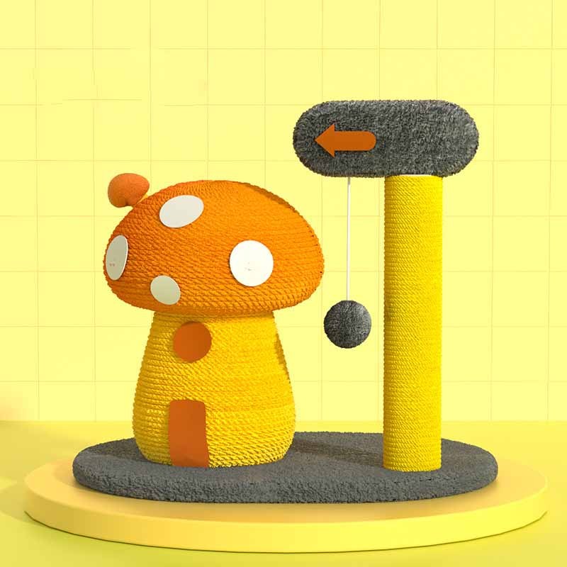 BABEECATS Pet Sisal Mushroom House Cat Climbing Frame