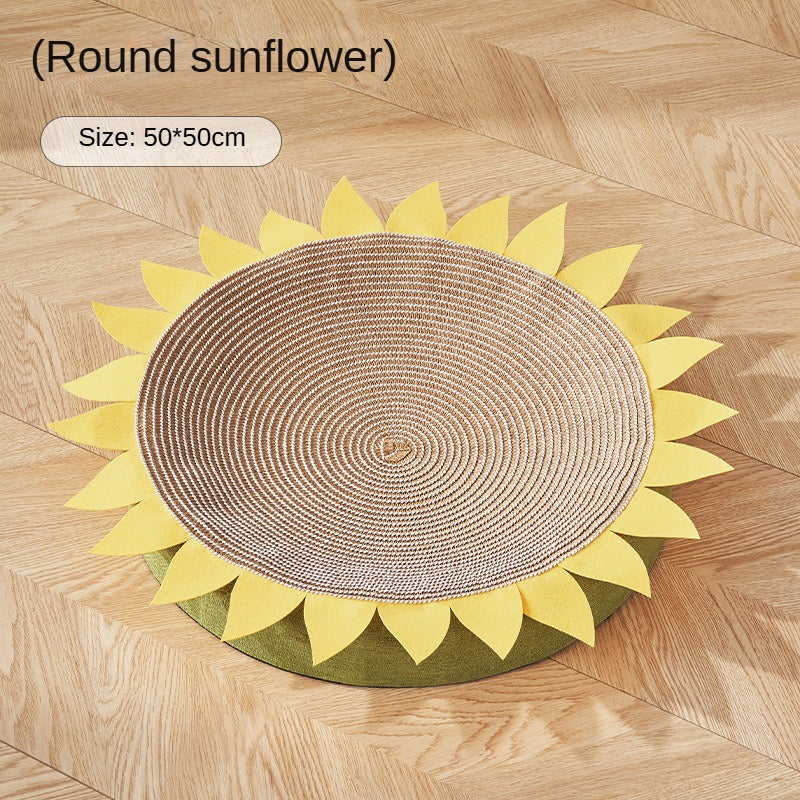 BABEECAYS Sunflower Sisal Cat Scratch Board