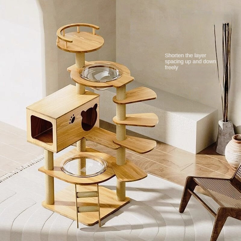 BABEECATS K-Series Multi-Style Solid-Wood Cat Trees