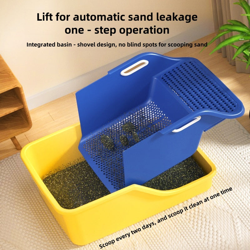BABEECATS LazyClean Pro Self-Sifting Cat Litter Box | No Scooping, Anti-Splash & Expandable Design