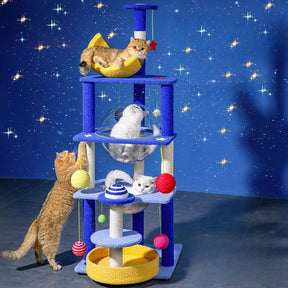 BABEECATS Universe And Starry Sky Cat Tree