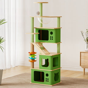 BABEECATS Green Box Cat Tree