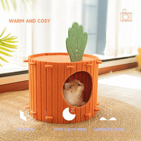 BABEECATS Carrot Felt Cat Nest