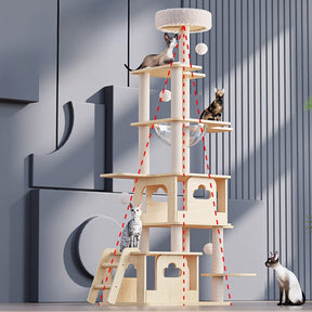 BABEECATS Twilight Star Castle Deluxe Cat Tree