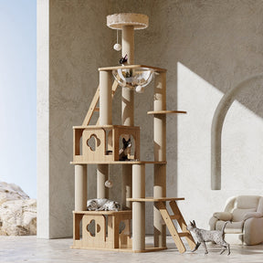 BABEECATS Log-style Sisal Column Cat Tree