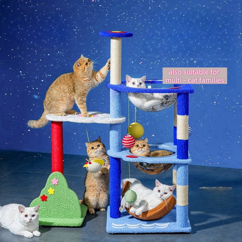 BABEECATS Universe And Starry Sky Cat Tree