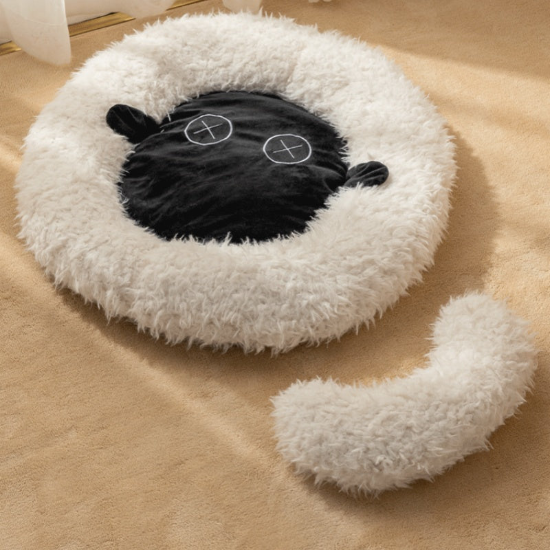 BABEECATS Sheep-Shaped Pet Warm Dream Nest