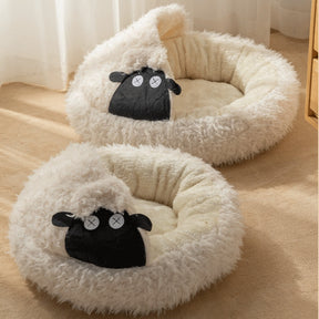 BABEECATS Sheep-Shaped Pet Warm Dream Nest