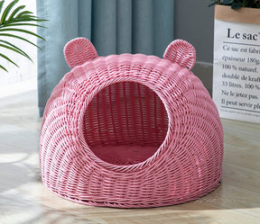 BABEECATS Manual Cat Nest Imitating Rattan Weaving