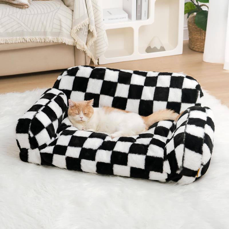 BABEECATS Vintage Leisure Diamond Dog & Cat Sofa Bed