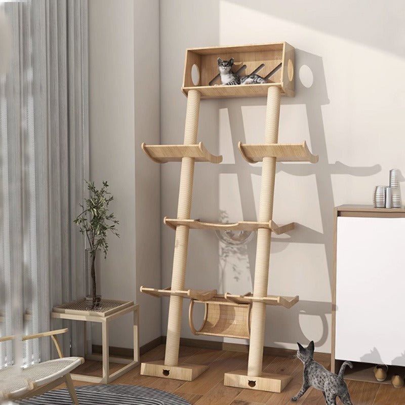 BABEECATS Leaning Tower Cat Climbing Frame