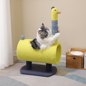 Wear-resistant Cat Climbing Frame With Litter