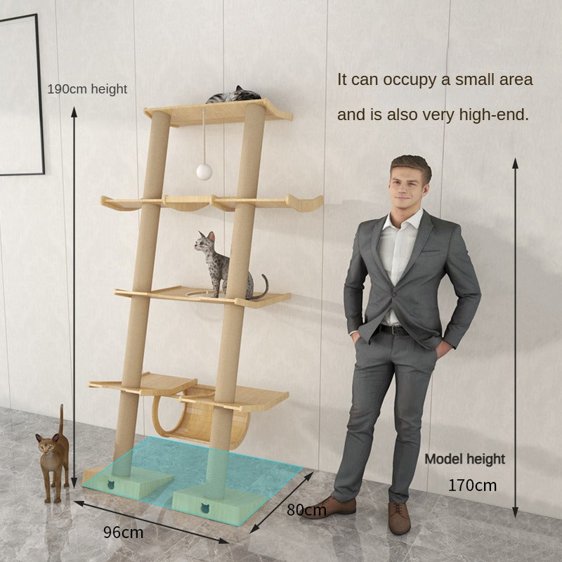 BABEECATS Leaning Tower Cat Climbing Frame