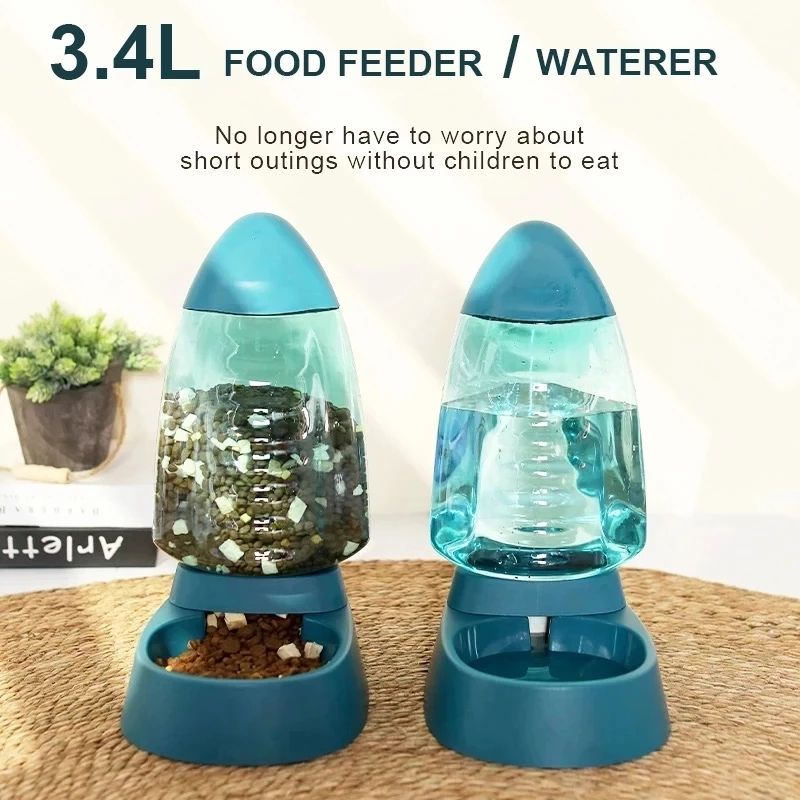 Sailboat Type Pet Drinking Water and Food  Feeding Bowl