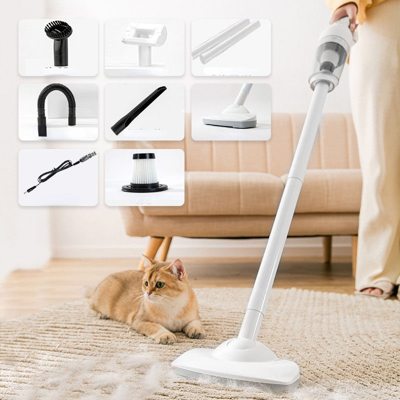 BABEECATS Cordless USB Charge Vacuum Cleaner for Office Car Pet Hair Cleaning