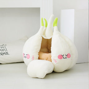 Cartoon Garlic Cat Nest, Thickened Warm  Pet Nest