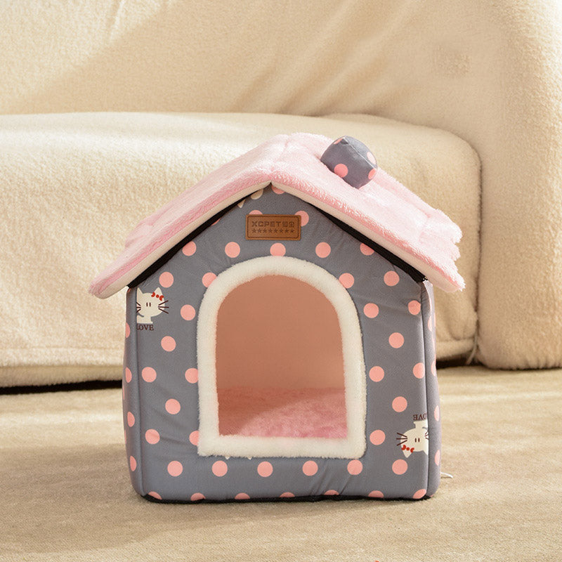 House Type Cat Nest，Four Seasons，Removable and Washable