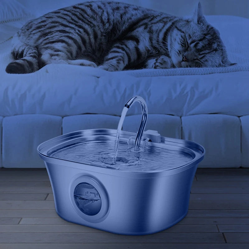 3.2L  Cat Water Fountain ,Steel-Automatic