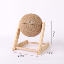 Cat Scratch Ball Cat Toy, Wooden