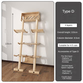 BABEECATS Leaning Tower Cat Climbing Frame