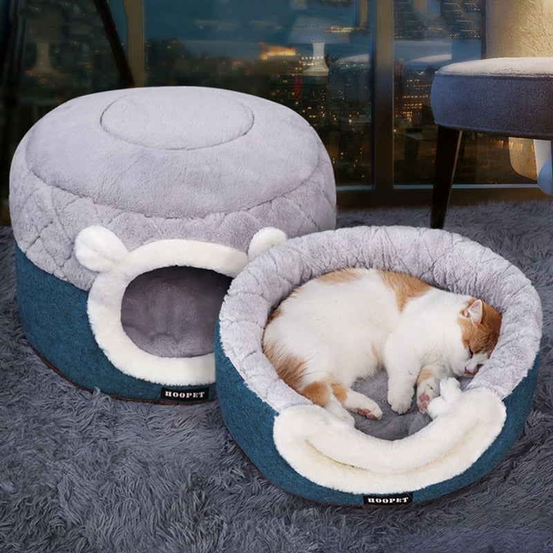 HOOPET Cat Bed House， Soft Plush