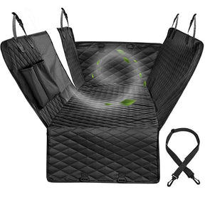 Car Rear Back Seat Mat ，Hammock，With Zipper And Pockets